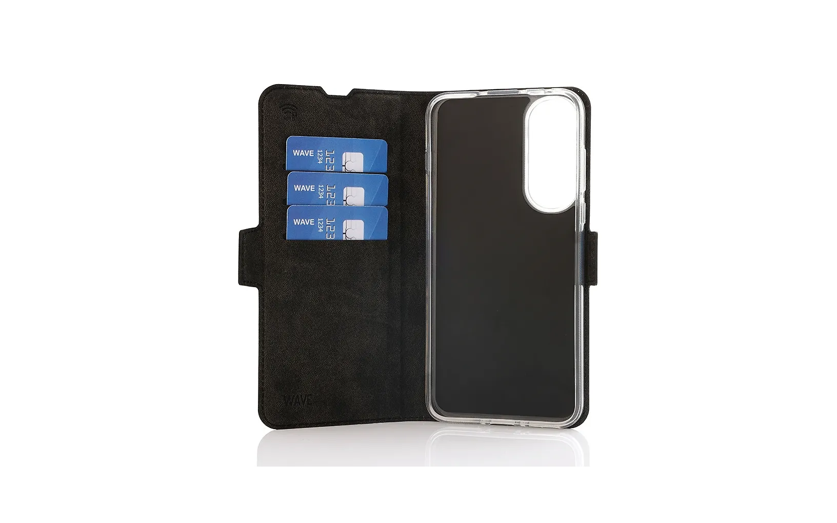 Wave Book Case suojakotelo, OnePlus Nord 5, musta - Image 4