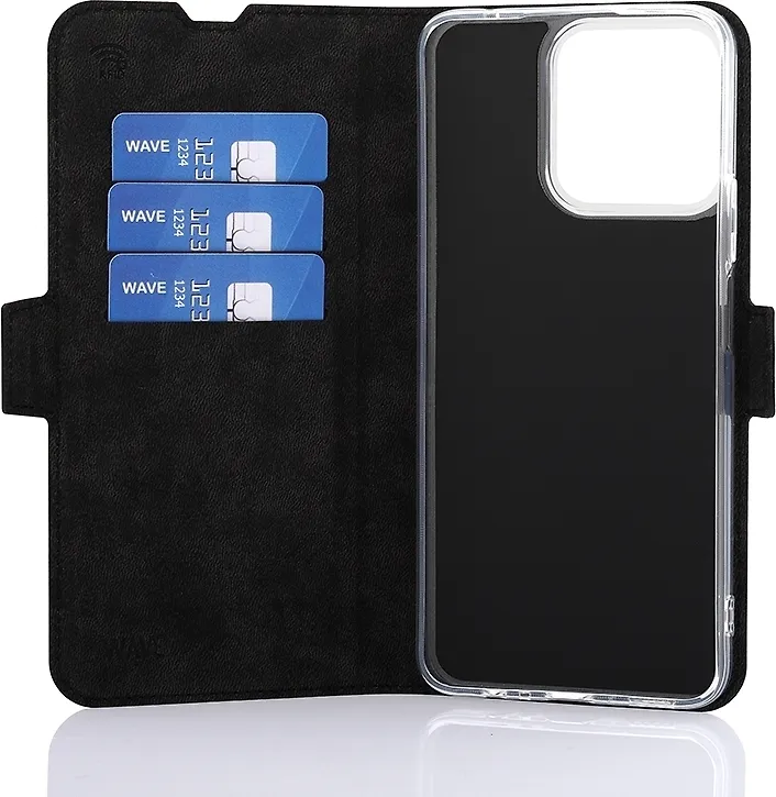 Wave BookCase -suojakotelo, Honor 200 Smart, musta - Image 5