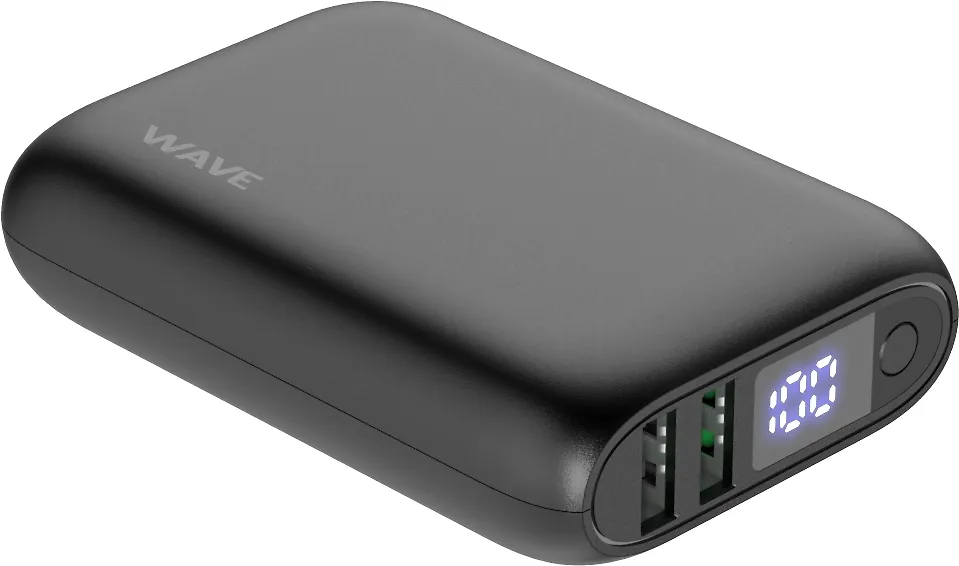 Wave Pocketpower -varavirtalähde, 10 000 mAh, musta - Image 5