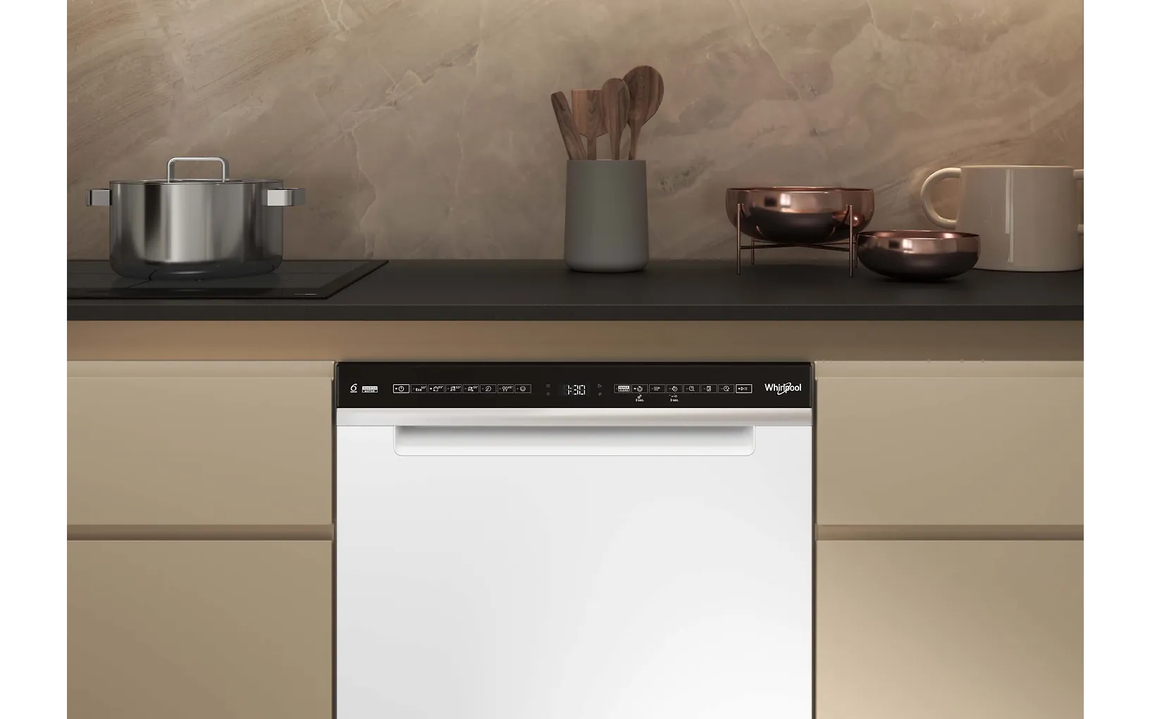 Whirlpool W7U HS41 astianpesukone, valkoinen - Image 2